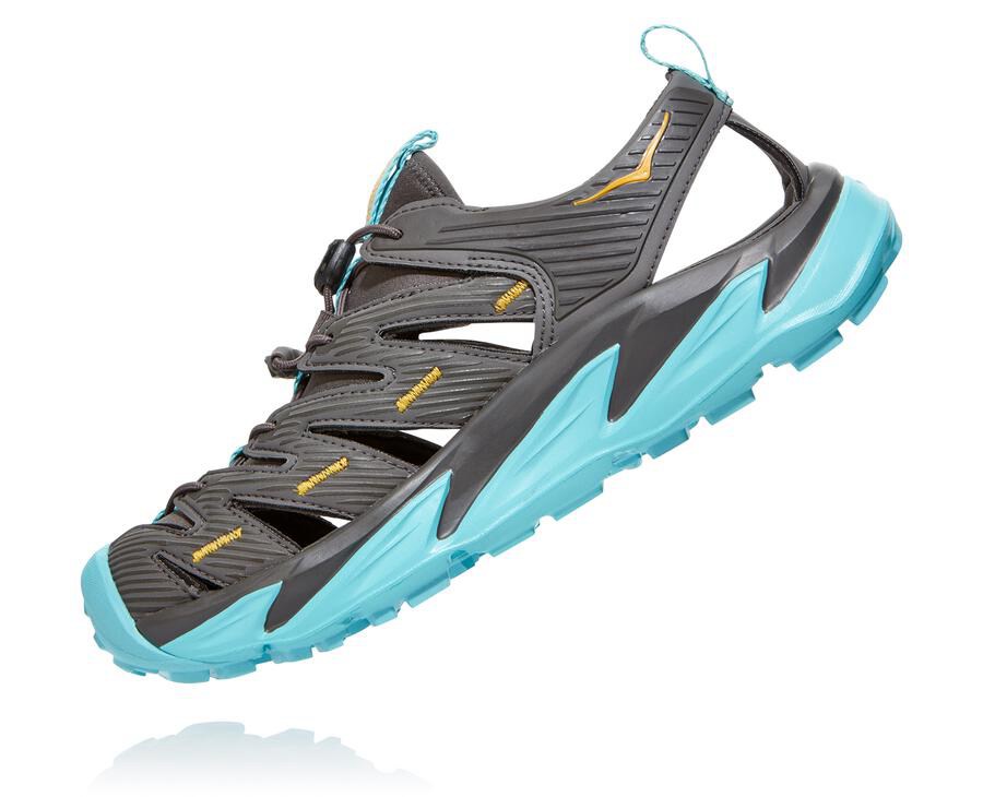 Sandals Womens - Hoka One One Hopara - Dark Grey - WUPRCVN-04